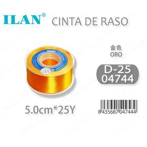 Nastro in Raso 5.0cm 25y Oro D25 - Product Image 1