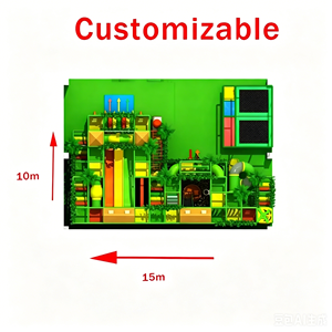 Diseño Integral de Parque de Diversiones Infantil, Equipo Comercial para Niños, Laberinto Grande con Toboganes, Área de Juegos Interior - Product Image 6