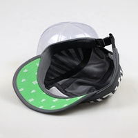 Gorra Deportiva Personalizada de 5 Paneles, de Algodón Liso, con Cierre a Presión, Bordado y Serigrafía, Transpirable y Cómoda