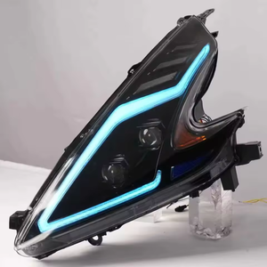 For Nissan 370Z Headlight Assembly Upgrade with <strong>LED</strong> Headlights <strong>Running</strong> <strong>Lights</strong> Flow <strong>Lights</strong> Turn Signal Plug-and-Play 2008-2019 - Product Image 1