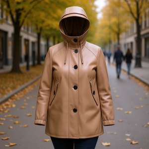 Giacca in Pelle HDJ Junior SFC406 per Donna, Taglie Grandi - Product Image 3