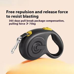 Elepet cane nero che cammina guinzaglio automatico con serratura e Semi Eco Friendly senza groviglio 3 m5m nastro forte medio freno con una mano - Product Image 3