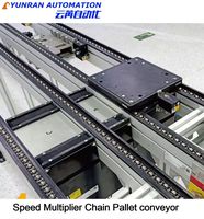 Vente directe usine Convoyeur à chaîne automatique personnalisable double vitesse simple/double vitesse type palette 380V/220V