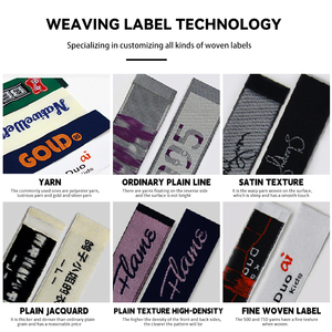 Bán Buôn May Trên Dệt Chăm Sóc Nhãn Sang Trọng Cotton Polyester Lụa Cho Quần Áo Túi Áo Khoác Thấp Moq - Product Image 6