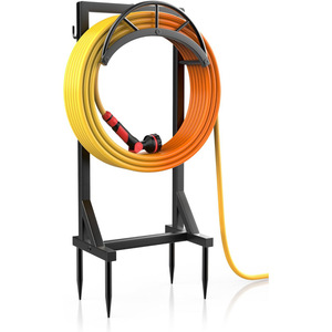 <b>Garden</b> Water Pipe Bracket Rack - Upgraded Freestanding Water Pipe Storage Rack with 2 Tool <b>Hooks</b> - Product Image 1