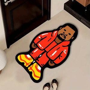 Alfombras Personalizadas TGYW Antideslizantes con Diseños de Anime y Personajes de Dibujos Animados, Alfombra Moderna con Forma de Zapatos, Alfombra de Área con Diseño de Anime - Product Image 4