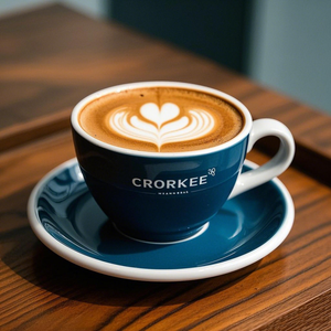 ชุดถ้วยกาแฟและจานรองชุดแก้วมียี่ห้อสินค้าตราสัญลักษณ์ - Product Image 1