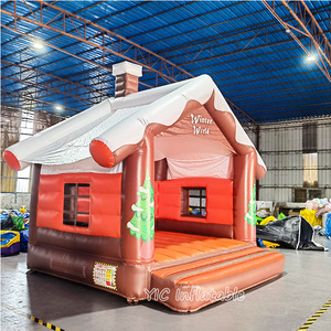 Nouvelle <span class=keywords><strong>Maison</strong></span> Gonflable de Noël Cabane d'Hiver Lit de Saut Gonflable Extérieur Château Gonflable pour Location de Fêtes de Fin d'Année - Product Image 3