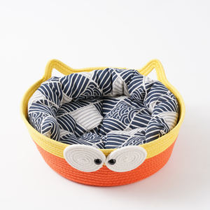 Nido de Mascota de hierba tejida para las cuatro estaciones, agarre Universal transpirable y duradero, cama para perros y gatos respetuosa con el medio ambiente en caja de embalaje - Product Image 1