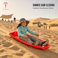 Toboggan en plastique de style bateau classique pour sable du désert, ne nécessite pas de neige, tout-terrain, neige, herbe, 120 kg, robuste, HDPE, jouet d'extérieur