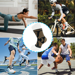 Attelle de cheville personnalisée avec logo en ions de cuivre, orthèses de pied et de cheville, fasciite plantaire, compression de mouvement, attelle de cheville - Product Image 5