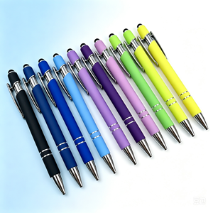 Multi Function 2-in-1 Touch Screen Stylus Pen Handwriting Gel Ballpoint Pen <b>Metal</b> <b>Roller</b> Pen Corporate Gift Bulk Supply Custom - Product Image 1