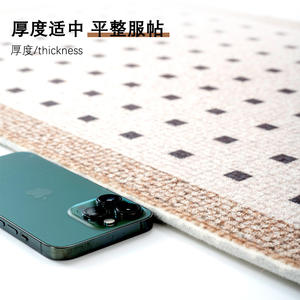 Alfombra de Entrada de Lujo, Rectangular, de Fibra de Poliéster, Lavable a Máquina, Antideslizante, Absorbente, para Uso Doméstico, Cortable a Medida, de Color Sólido - Product Image 4