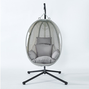 Sillón Colgante de Hierro Moderno Personalizado para Jardín/Patio, Cesta Colgante Metálica, Columpio, Nueva <span class=keywords><strong>Hamaca</strong></span> <span class=keywords><strong>Reclinable</strong></span>, Sillón Mecedor para Balcón Exterior - Product Image 2