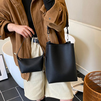 Sac Seau en PU Grain Litchi Minimaliste Tendance pour Femme, Grande Capacité, Réglable, Idéal pour le Quotidien et les Voyages