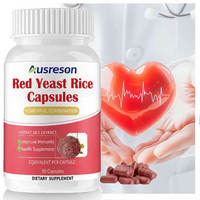 Capsules d'extrait de levure de riz rouge et de pépins de raisin SPL OEM, complément alimentaire à base de plantes pour la santé cardiaque, CoQ10 naturel, capsules de levure de riz rouge