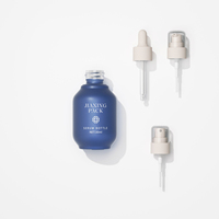 Flacon compte-gouttes en verre mat d'huile essentielle de 30ml de forme unique colorée personnalisée