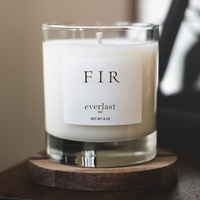 Décoration d'intérieur, bougie parfumée en verre avec étiquette personnalisée de luxe, vente en gros, cire de soja, aromathérapie, coffret cadeau
