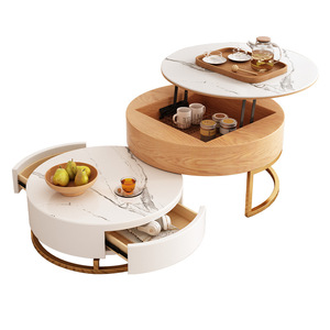 Vòng lưu trữ bảng Bàn cà phê với xoay ngăn kéo và lưu trữ Lift-TOP cho phòng khách - Product Image 5