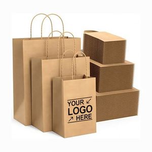 Custom Eco-Friendly <b>Biodegradable</b> Brown Fast Food Go Delivery Paperbag Restaurant Takeout <b>Packaging</b> Take Away Offset Printing - Product Image 1