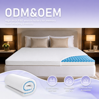 OEM ODM Memory-Schaum-Matratzenauflage für Bettwarenmarken Private Label Weiche Stützende Bettauflage mit Maßgefertigtem Bezug und Einzelhandelsverpackung