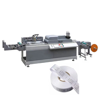 Máquina Automática de Serigrafía de un Solo Color, Tamaño Mini, Rollo a Rollo, para Etiquetas de Tela Estrechas y Papel
