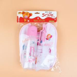 Logo personalizzato neonato calibro standard ciuccio anti gonfiore PP set combinazione di bottiglie PP ciotola pp cucchiaio forchetta bavaglino giocattoli per bambini - Product Image 2