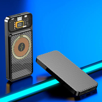 2023 nouveaux produits banque de puissance transparente 10000mAh charge powerbank sans fil magnétique pour iphone 14