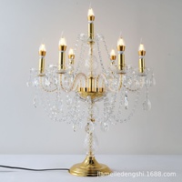 Lampe de table LED de style européen pour salon, chambre à coucher, salle à manger et couloir - Lumière d'ambiance 220V