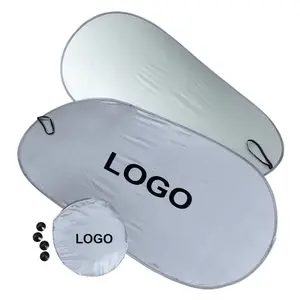 <span class=keywords><strong>Promo</strong></span> Geschenk Auto Sun Blocker Windschutz scheibe Sun Shade <span class=keywords><strong>2</strong></span>-teiliger faltbarer Auto Frontfenster Sonnenschutz für die meisten SUV Truck - Product Image 1