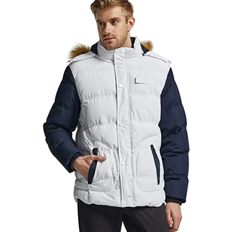 Long Jackets Windbreaker Quilted Fleece Hooded Zipper Hot Sale Puffer Brand Light Weight Men Duck Custom Winter Down Jacket