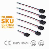 Kabel Harness Kustom OEM Pitch 0.8mm, Konektor Terminal Molex 8Pin 64Pin untuk Otomasi Industri
