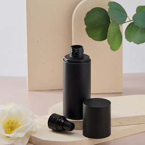 Flacon cosmétique rechargeable carré noir en plastique givré, flacon de brume pour cheveux, 4 oz, 120 ml, flacon pulvérisateur - Product Image 5