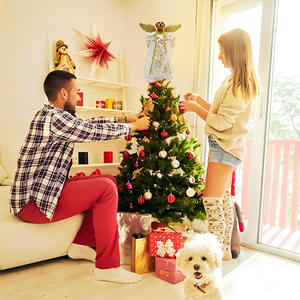 Adorno Navideño para el Árbol de Navidad, Estrella Blanca Brillante con Forma de Ángel, Decoración Navideña para el Hogar, Éxito de Ventas en 2025 - Product Image 4