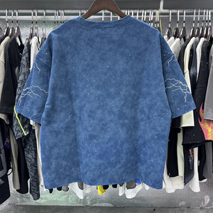 T-shirt da <span class=keywords><strong>Uomo</strong></span> con Stampa Teschi Stile High Street, Design Splash-ink, Abbigliamento Personalizzato Oversize con Grafica Sublimata Bkys - Product Image 2