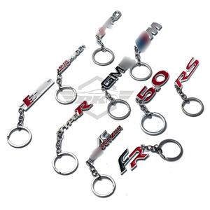 金属製ロゴブランドスポーツキーリングキーチェーンRS TYPER GMC NISSANトヨタBMW SLINE GTR 4x4 - Product Image 1