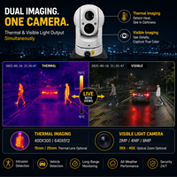 Sistema PTZ Térmico de Alta Precisión para Vigilancia Móvil IP67, Cámara PTZ IP para Montaje en Techo de Vehículo
