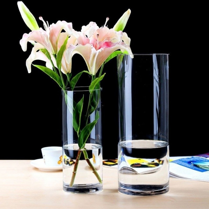 Factory Produced Wholesale Glass Flower Vase for Home Decor