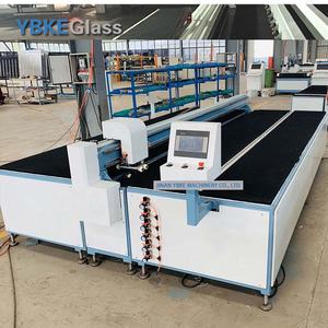 Machine de découpe de verre laminé et isolant YBKE, haute précision avec moteur PLC, taille maximale 3800x2600mm pour verre de 3 à 19 mm - Product Image 2
