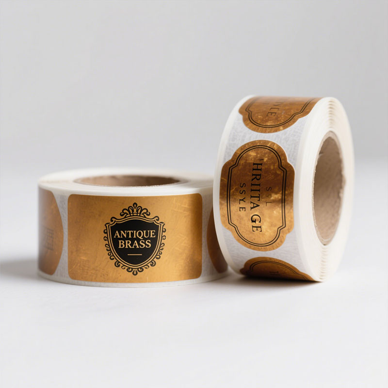 Printing Logo Label Stickers Self Adhesive Vinyl Round Waterproof Paper Custom Packaging Labels Roll Sticker Label