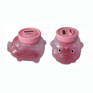 กระปุกออมสินรูปหมูพลาสติกใส - Product Image 3