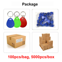 Porte-clés RFID en plastique ABS étanche T5577 125KHz, réinscriptible, pour accès intelligent aux bâtiments hôteliers - Vente en gros