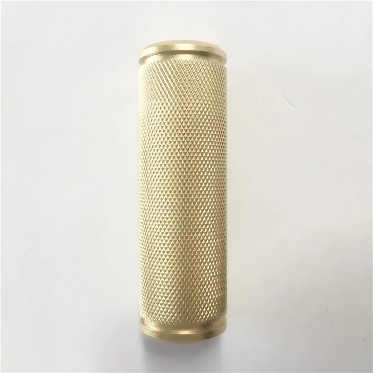 Precision Turning Brass Aluminum diamond Knurled Thumb Thread Pipe