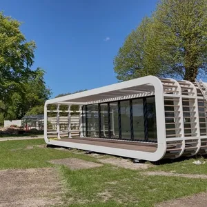 Beweegbare 40ft Prefab Woningen Container Geprefabriceerde Tiny Huis Kits Kantoor Pod