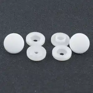 Top Seller Color Logo Quality Resin Flatback Plastic Clear Snap Button For Cap Clothes Clear PVC Bag T5 Snap Buttons Fastener