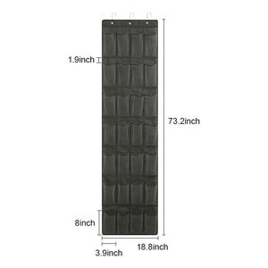 Naduo Over the Door <b>Shoe</b> Organizers Hanging Bag 28 Mesh Pockets Hanging Bag Fabric <b>Shoe</b> Rack With Metal <b>Hooks</b> - Product Image 2
