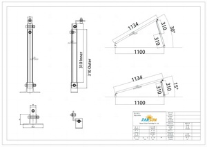 Rail de fixation solaire pour toit FarSun certifié CE, pour installation en champ ouvert, support de toit solaire réglable en triangle - Product Image 4