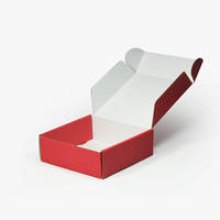 Boîtes cadeaux en papier pliables rouges personnalisées en gros, boîtes en papier élégantes pour l'emballage de parfums
