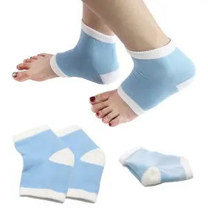 Moisturizing heel socks for cracked heel treatment dry cracked silicone feet care socks moisturizing gel heel