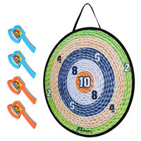 Jeu de fléchettes Velcro à lancer de hache de 24 pouces Jeu de fléchettes Jouets de fête en plein air Jeu éducatif à lancer de cible Articles cadeaux pour enfants
